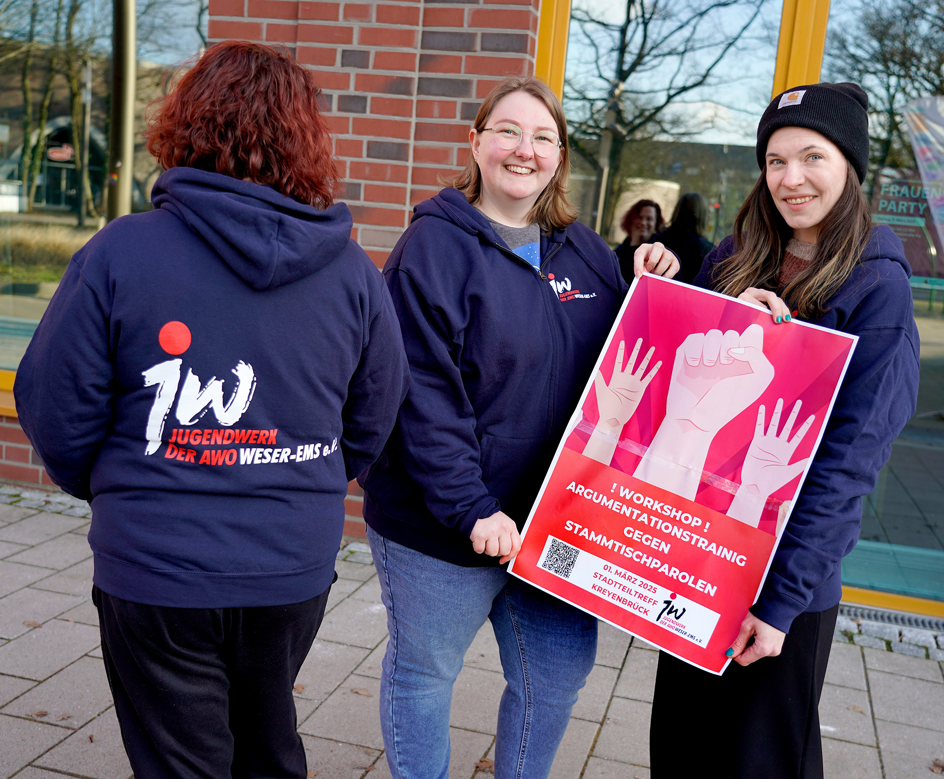 Das Jugendwerk der AWO Weser-Ems bittet junge Menschen zum Argumentationstraining gegen Stammtischparolen. 